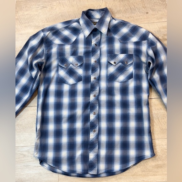 Stetson Men’s Cotton Pearl Snap Western Shirt Size Medium - Picture 3 of 9